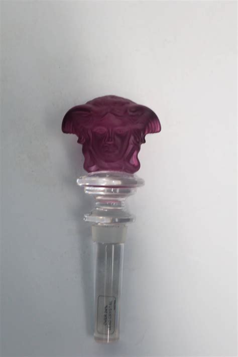 versace flaschenverschluss|Versace Medusa Purple Amethyst Crystal Wine Stopper .